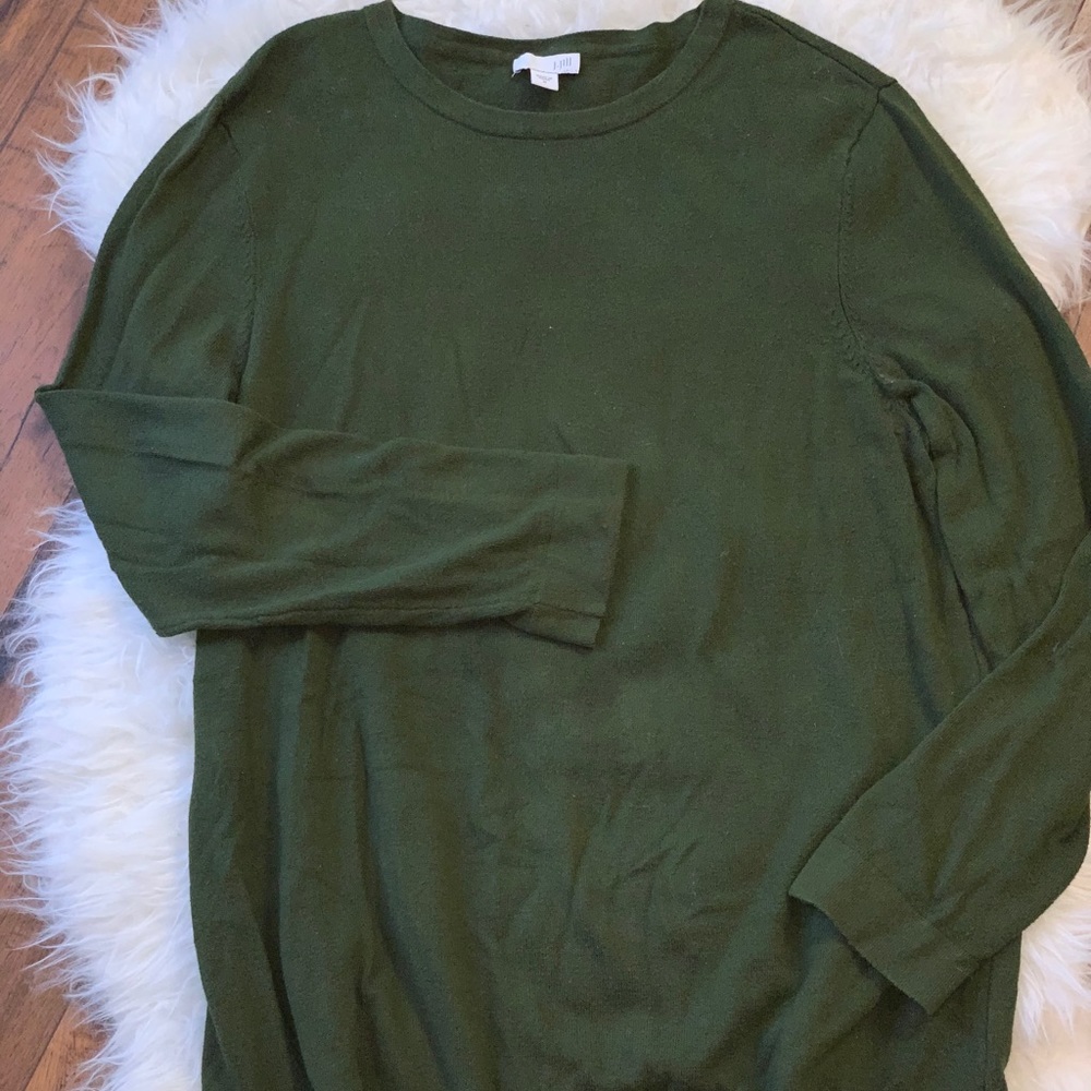 Seaweed green sweater
